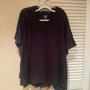 Lot of 5 Eddie Bauer Men's Black Tees